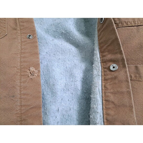 Bulwark FR Brown Fire Flame Resistant Canvas Heavy Duty Work Jacket Mens Size XL - Picture 8 of 13